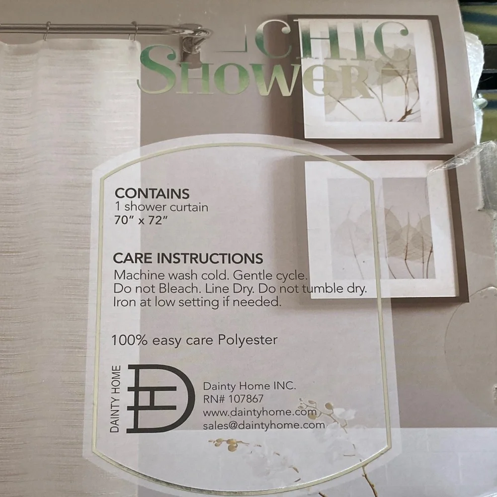 NWT Chic Shower Curtain